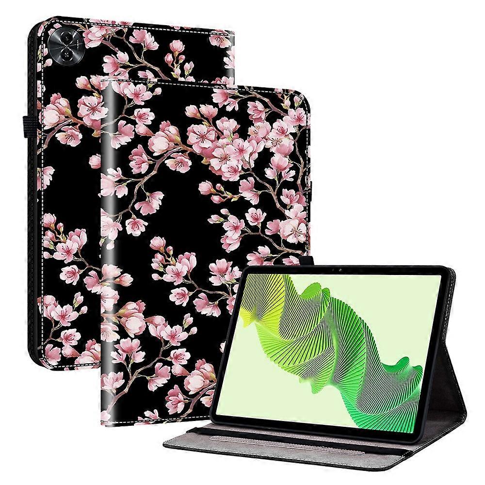 Compatible For Realme Pad 2 Case PU Leather Folio Pattern Tablet Cover with Card Slot / Pen Loop Holder