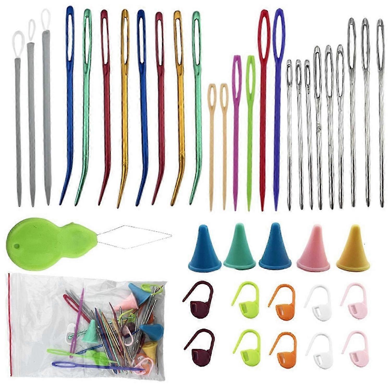 42 Pcs Yarn Needles Set, Assorted Yarn Needles Bent Tapestry Needle