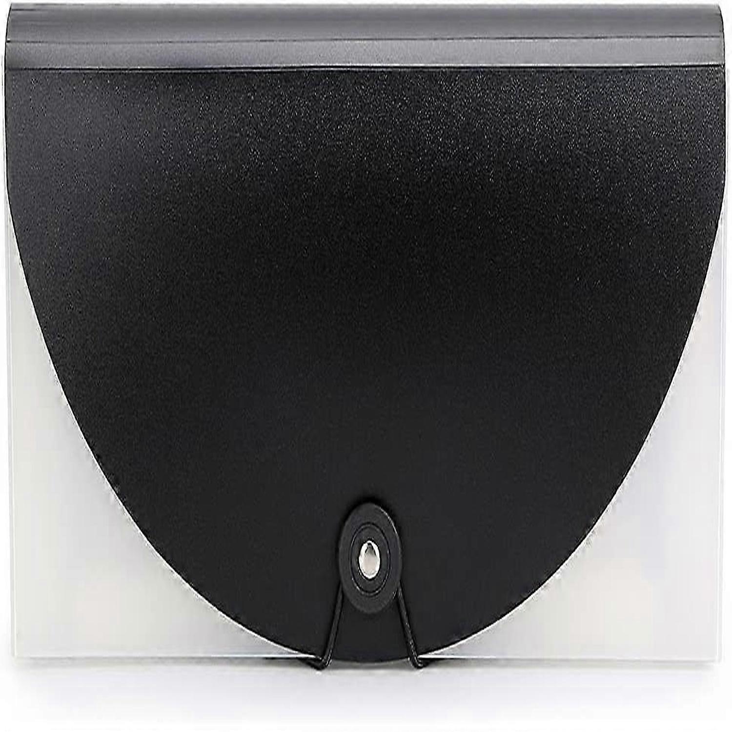 Receipt Organiser File Pockets Folder 13 Pockets Mini Expanding File Bills Document(Black)