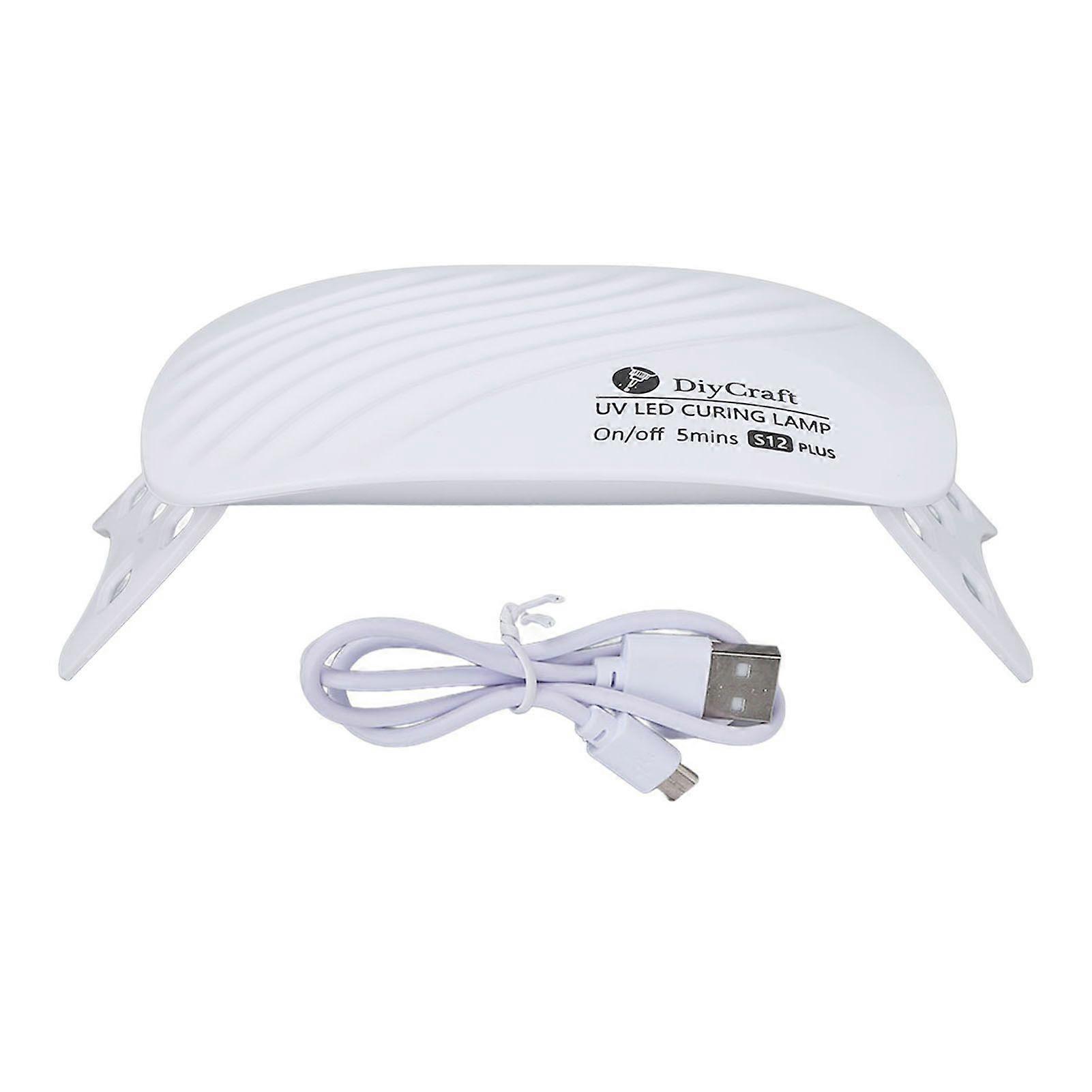 UV Glue Curing Lamp 36W 12 LED Lamp Beads Foldable Stand Design USB Curing Lamp for DIY Resin Crafts