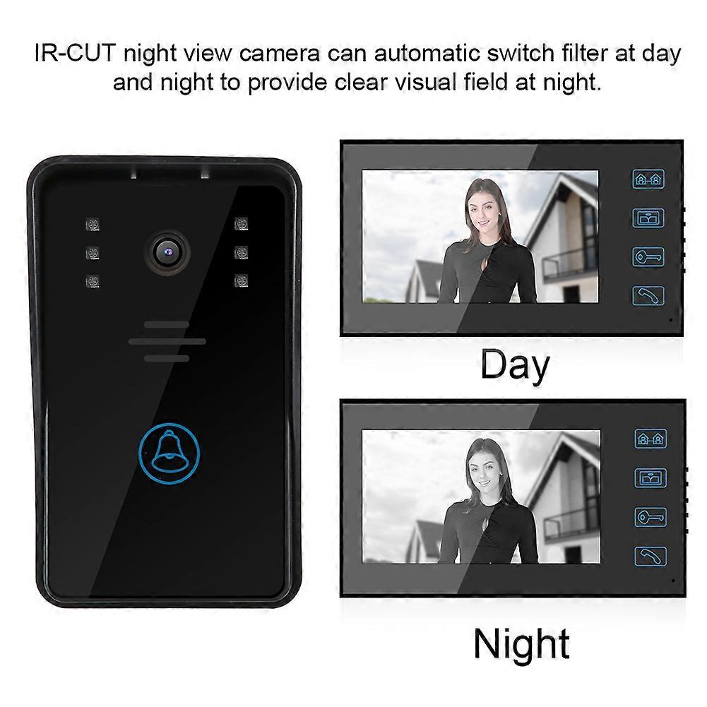 7in Touch Doorbell System with Night Vision & Rainproof Camera
