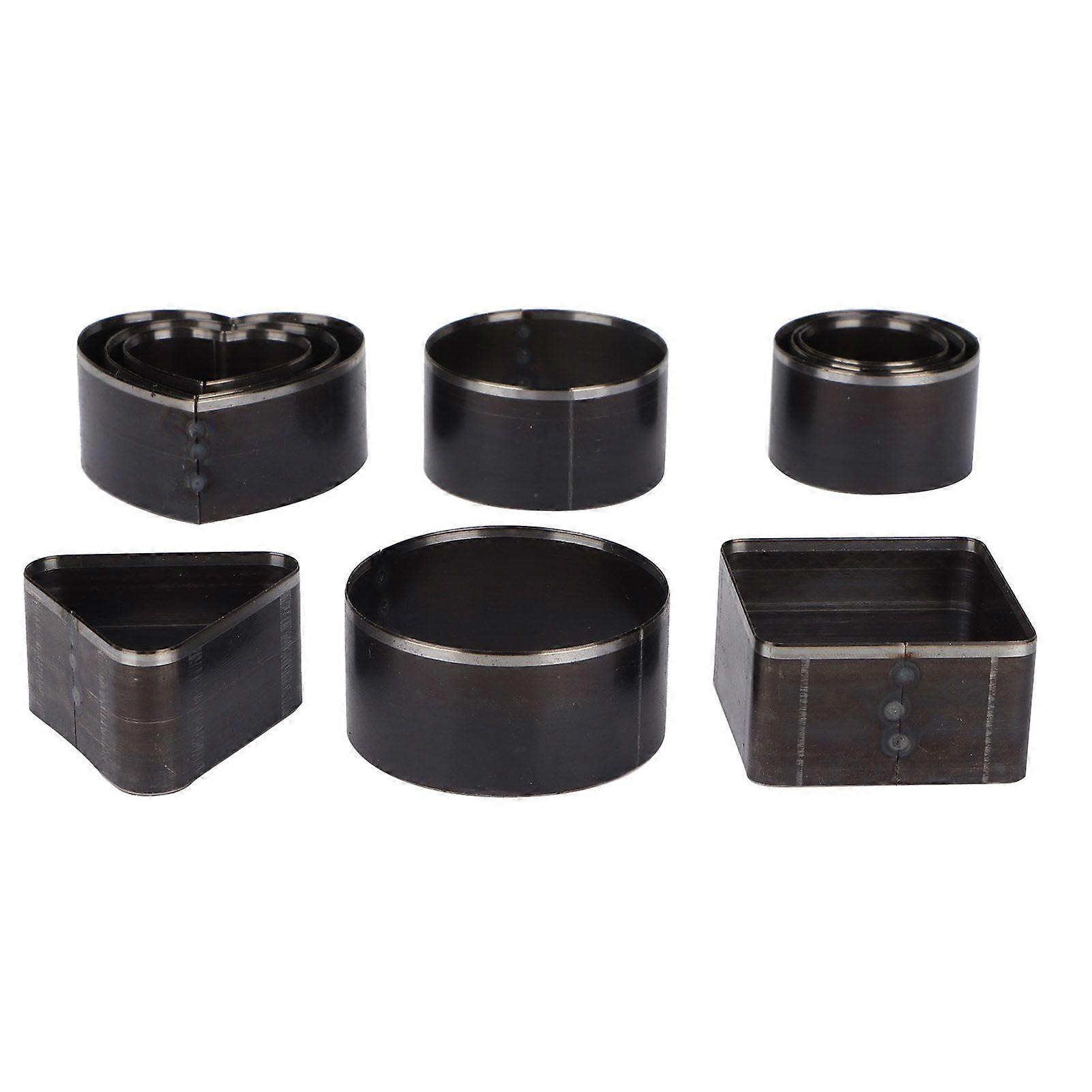 10Pcs Leather Cutting Mold B020 HighCarbon Steel Multiple Shapes Punching Die Template
