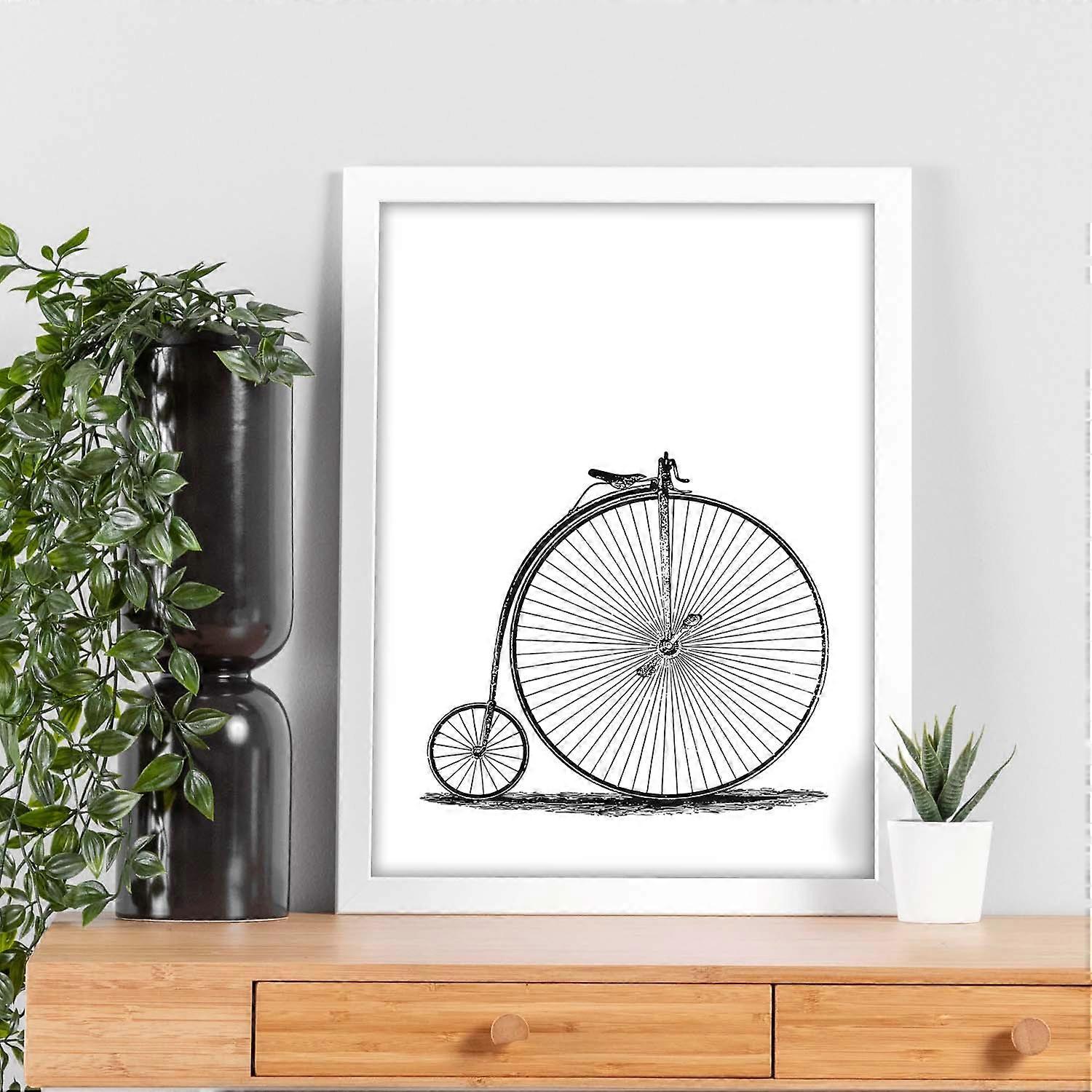 Imprimé de vélo vintage