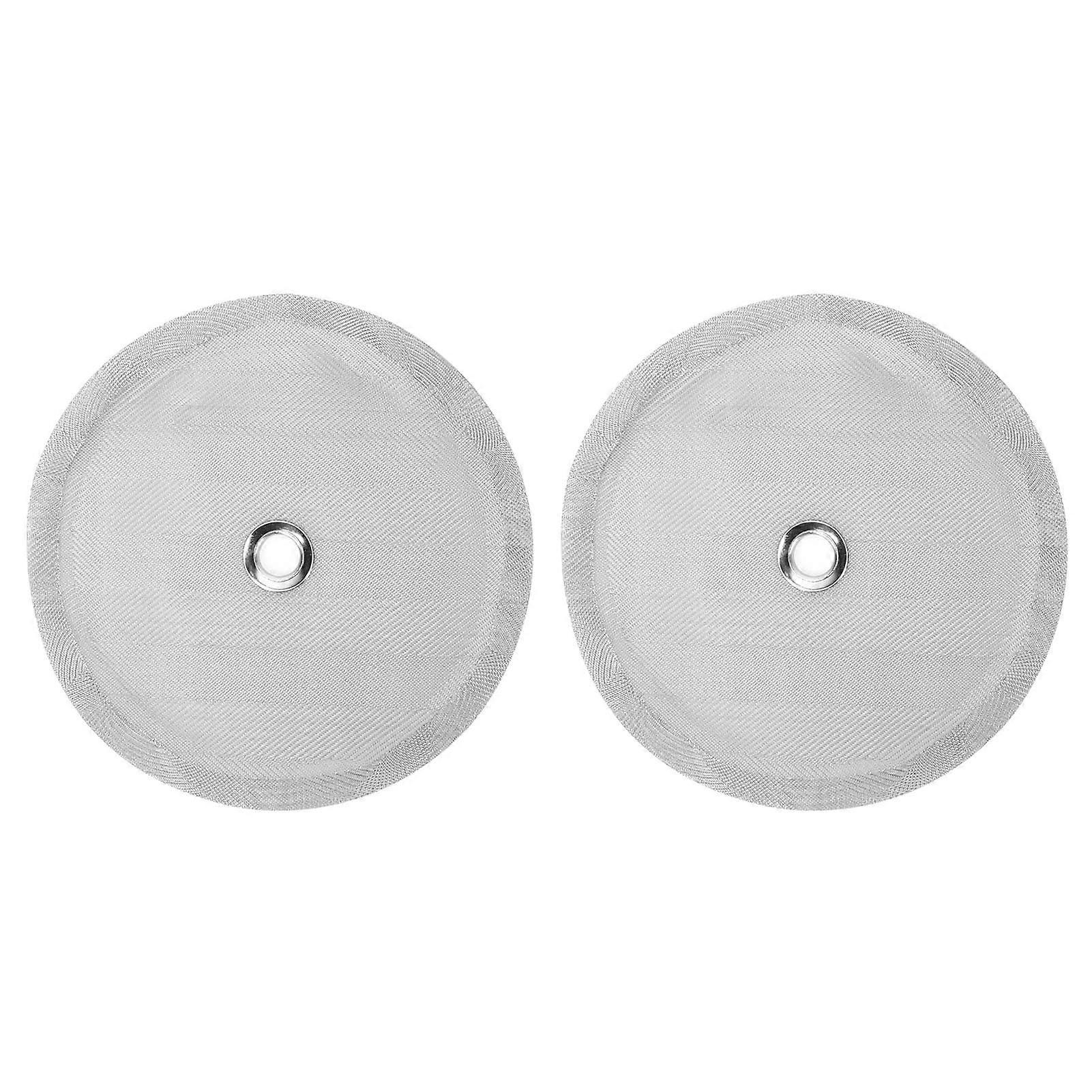 2PCS 100 Mesh Stainless Steel Filter Screen Replacement for Coffee Press Accessory
