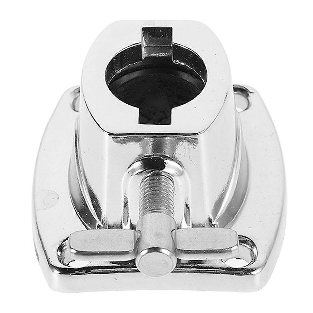 Silver Water Pipe Drum Holder Base Plate for Reliable Drum Mount