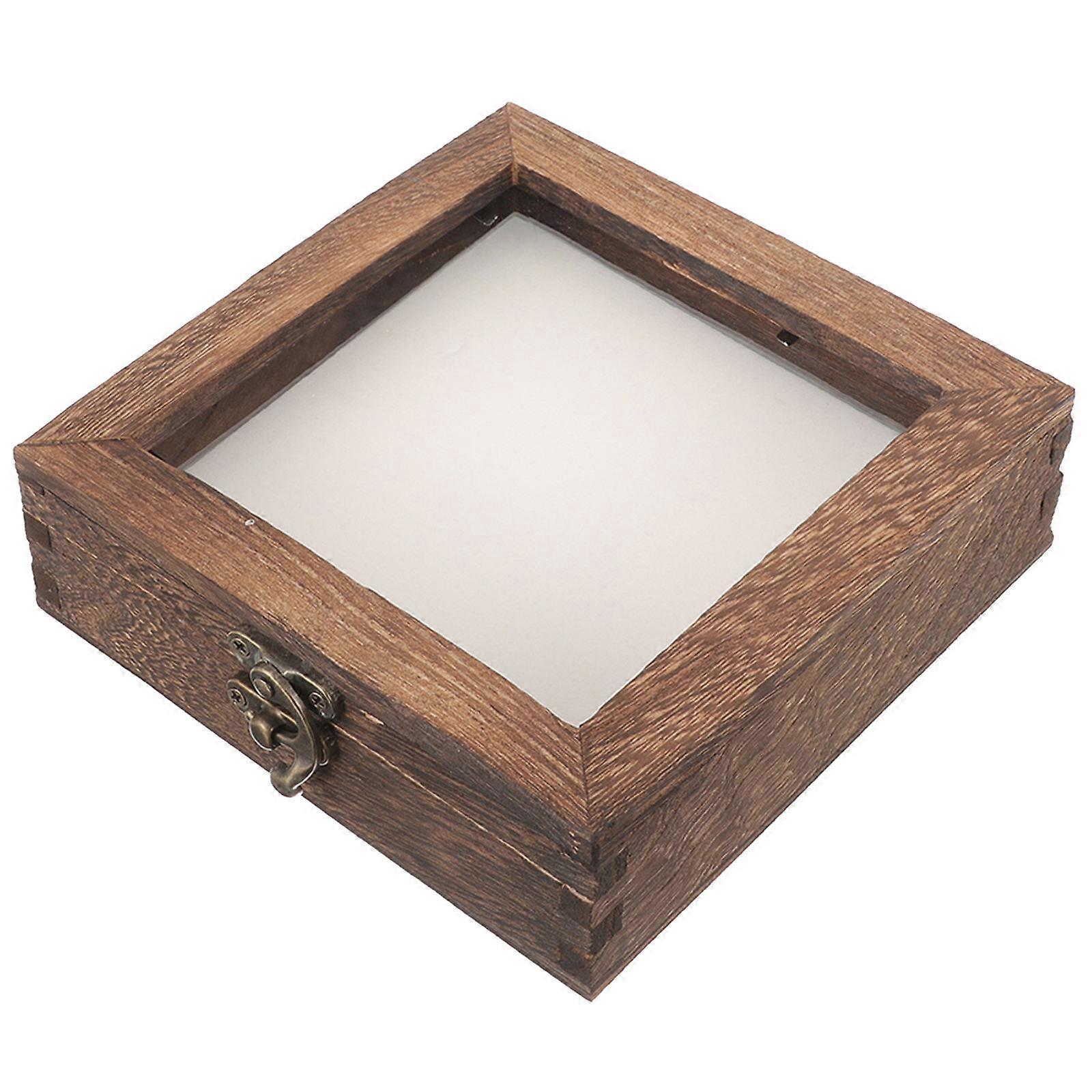 Specimen Display Box Insect Specimen Display Case Home Decoration Multi Wood Acrylic Cloth Display 1 Set