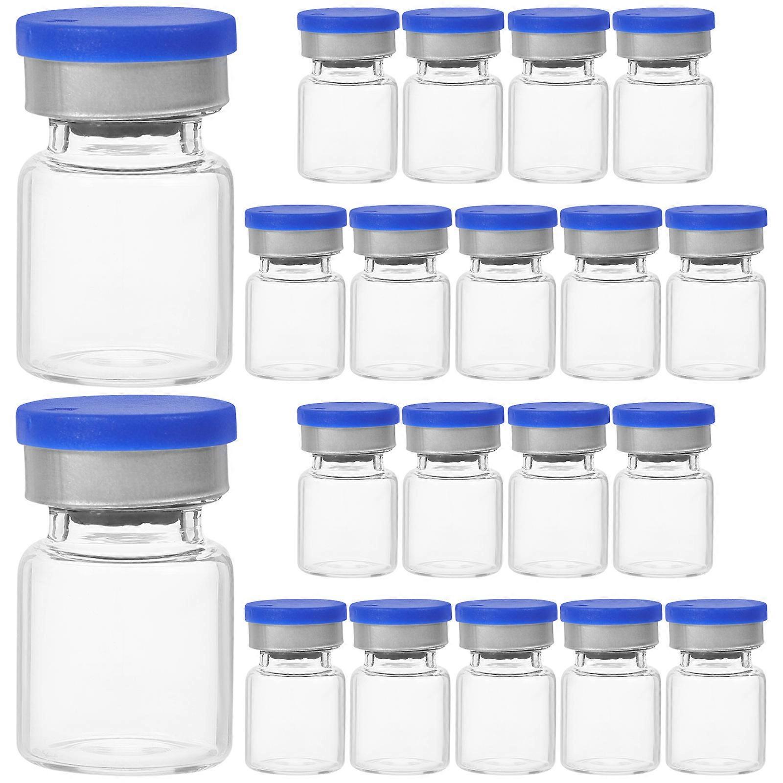 Small Vial Container Medicine Bottle Essential Oil Division Transparent Color 5ml 20Pcs