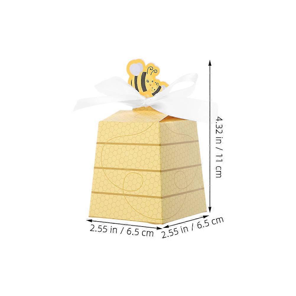 Bee Candy Boxes Paper Treat Boxes for Containing Candies 30Pcs