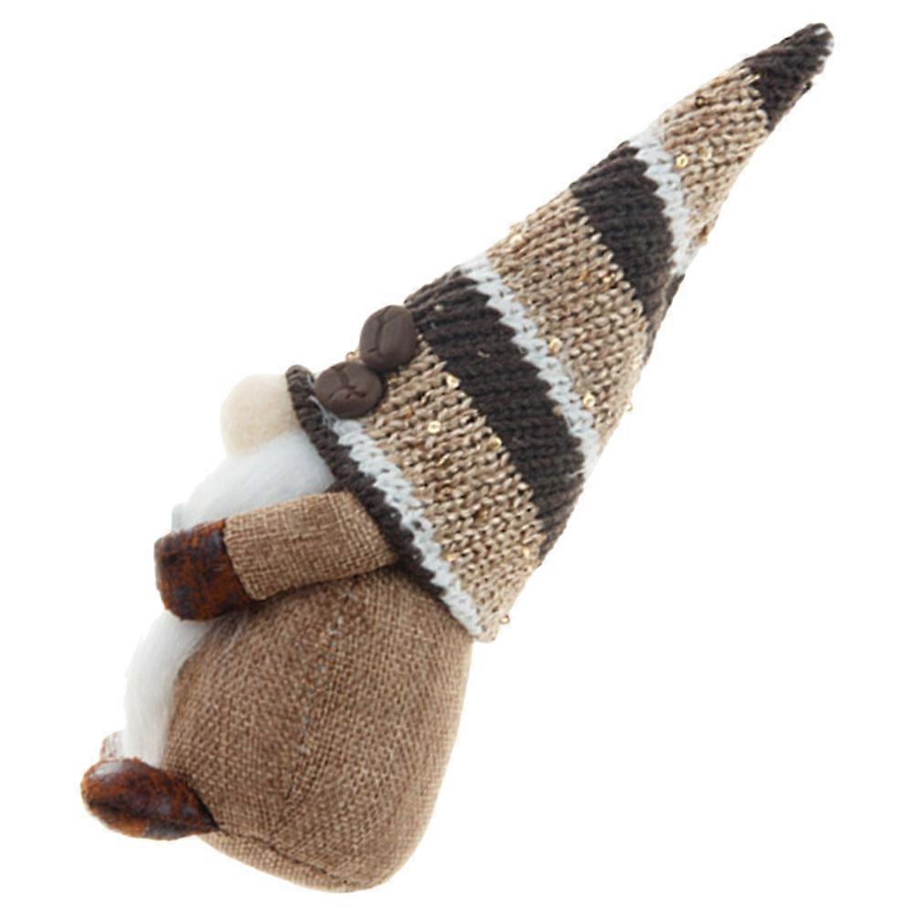 Coffee Ornament Dwarf Doll Coffee Table Shelves Multi Material for Party Decoration 1Set
