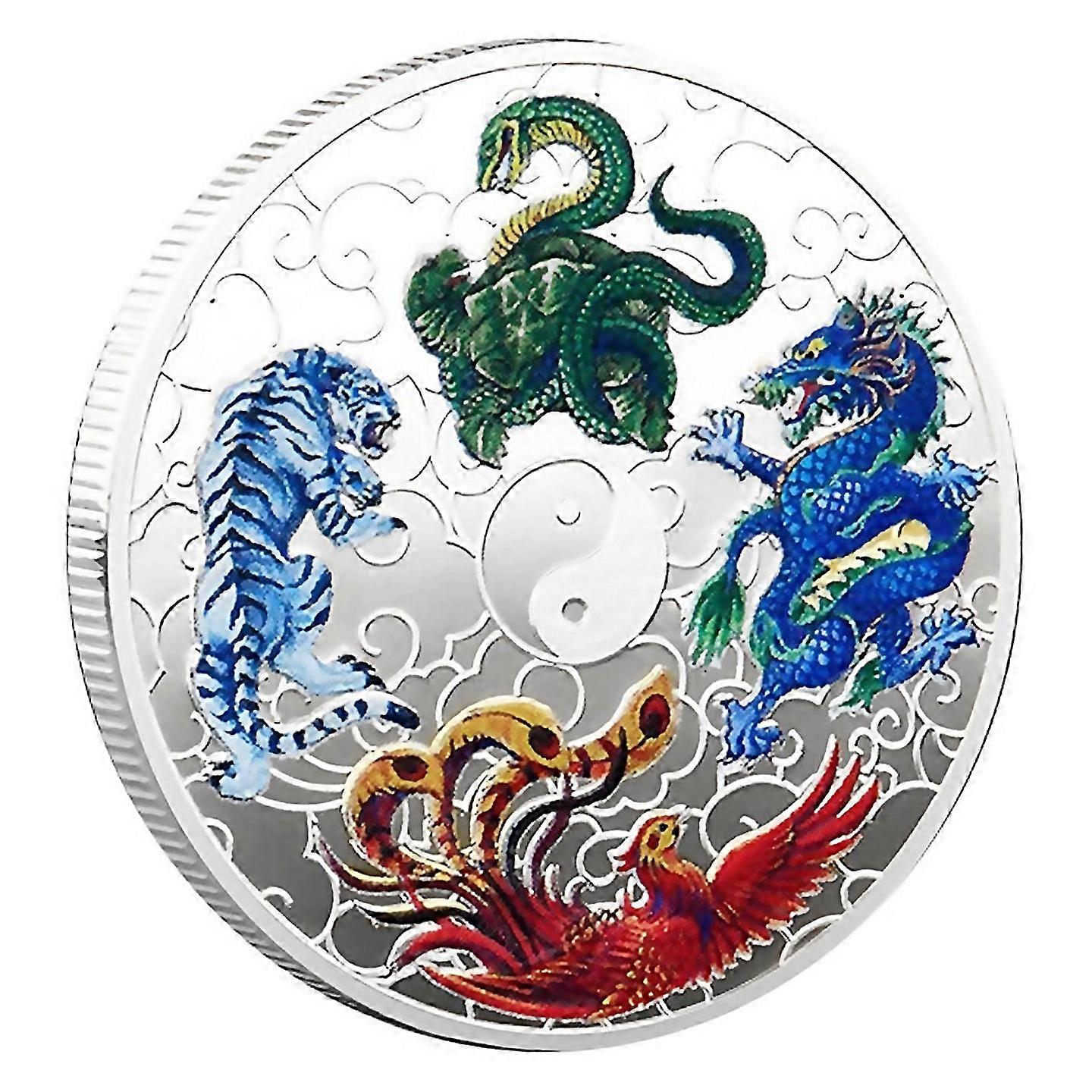 For 1pcs Ancient Mythical Creatures Lucky Coin Lottery Ticket Scratcher Tool Lucky Charms Challenge