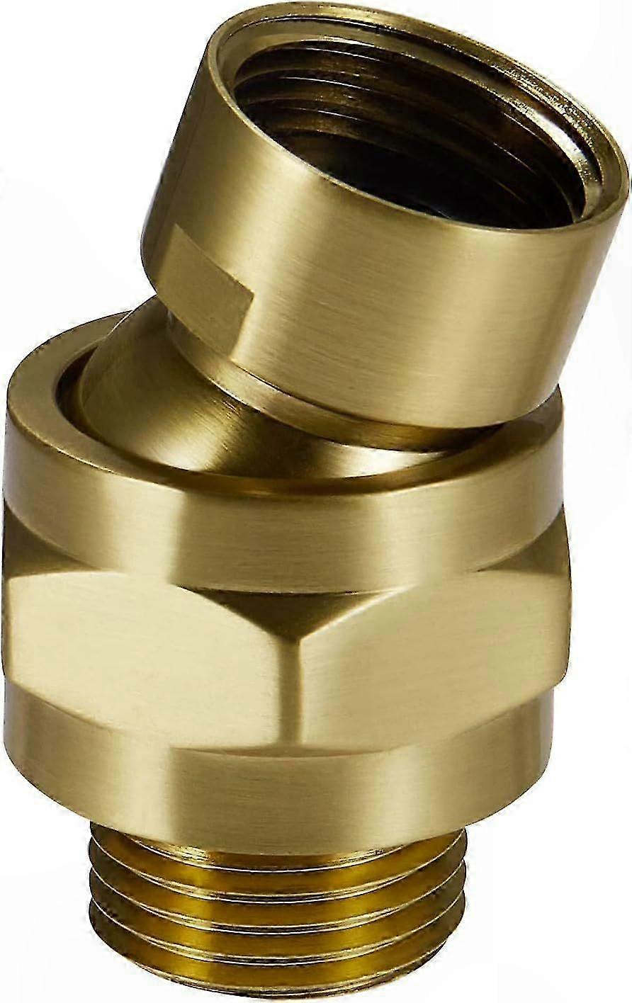 Adjustable Swivel Shower Head Adapter, Brass Shower Arm Extension Connector
