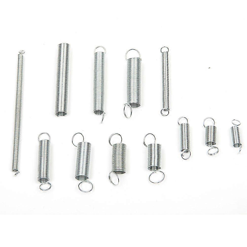 Silver Spring Assortment Extension Spring Set for Machine Use 200Pcs Spiral Springs