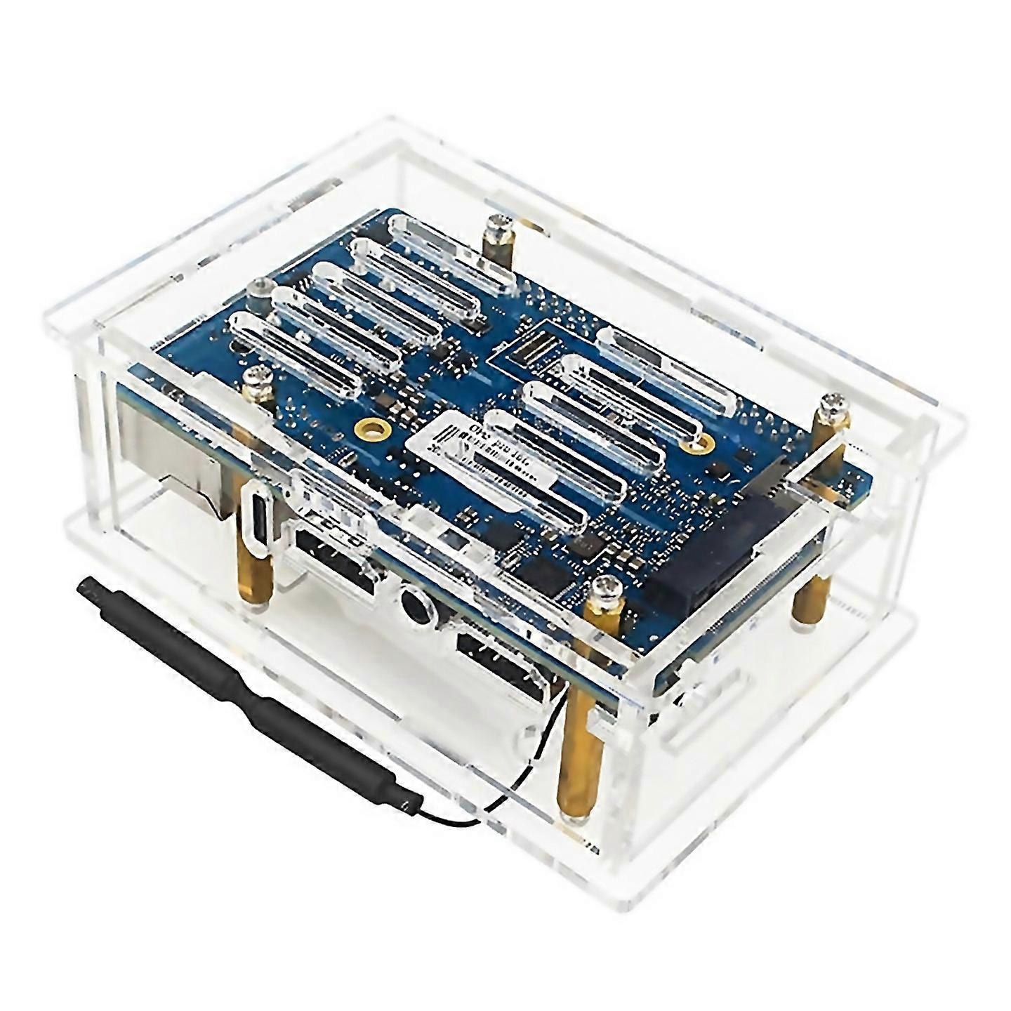 For For Orangepi 5pro Acrylic Case With Antenna