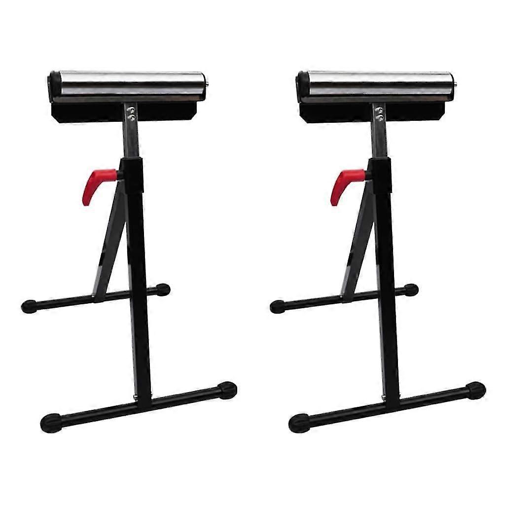 Set Of 2 Adjustable Roller Stands