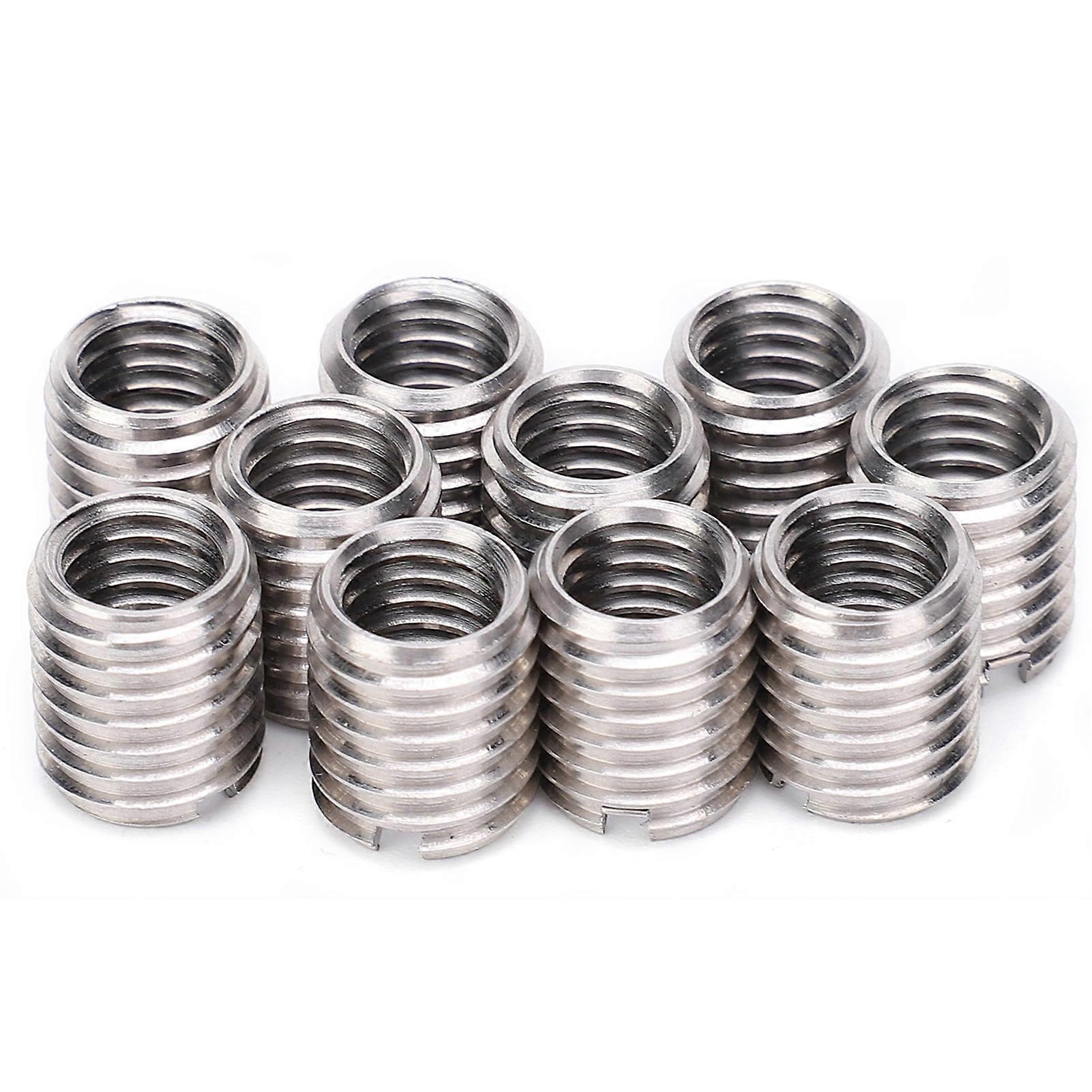 10 insert nut thread repair sleeves Threaded bushing screw deceleration conversion tool M8 female thread and M12 male thread conversion fasteners