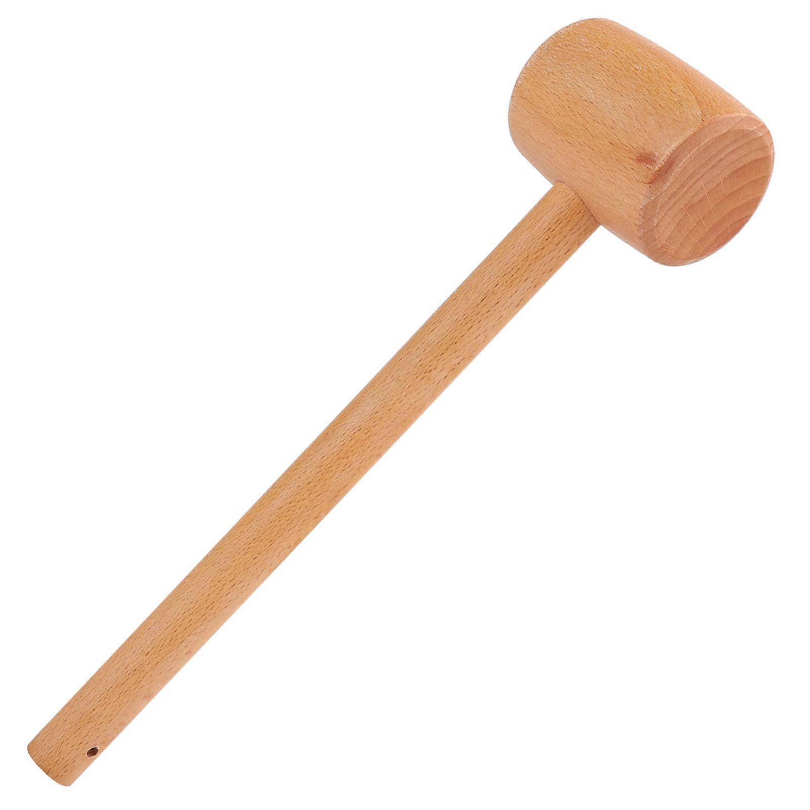 Marteau en bois massif, outils d'artisanat du cuir, marteau de sculpture en hêtre, maillet de charpentier fait à la main