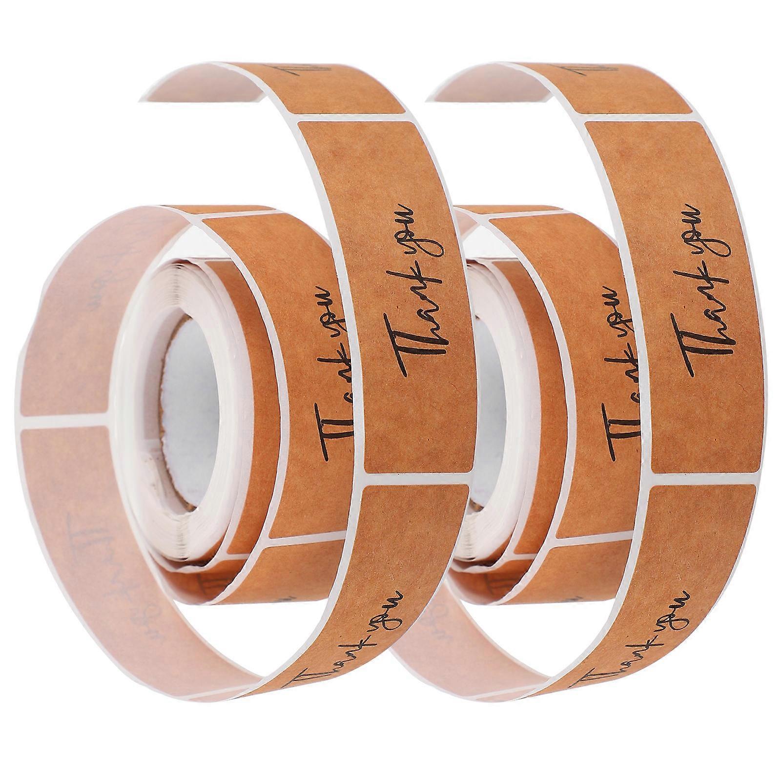 Thank You Gift Decal Sticker for Envelope Seal Stickers 4 Rolls