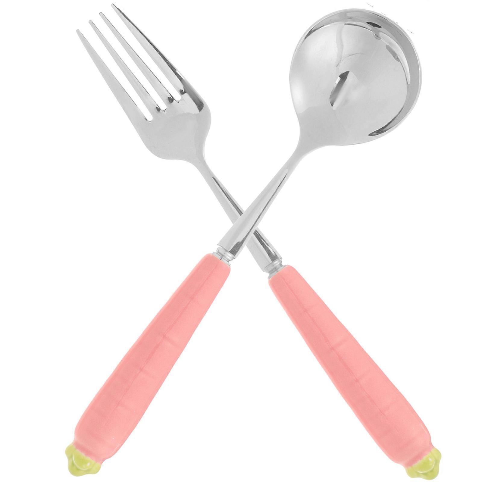 Easter Themed Children Flatware Set Adorable Cartoon Carrot Fork Spoon Utensils 10 Pcs Suitable For Family Dining And Housewarming