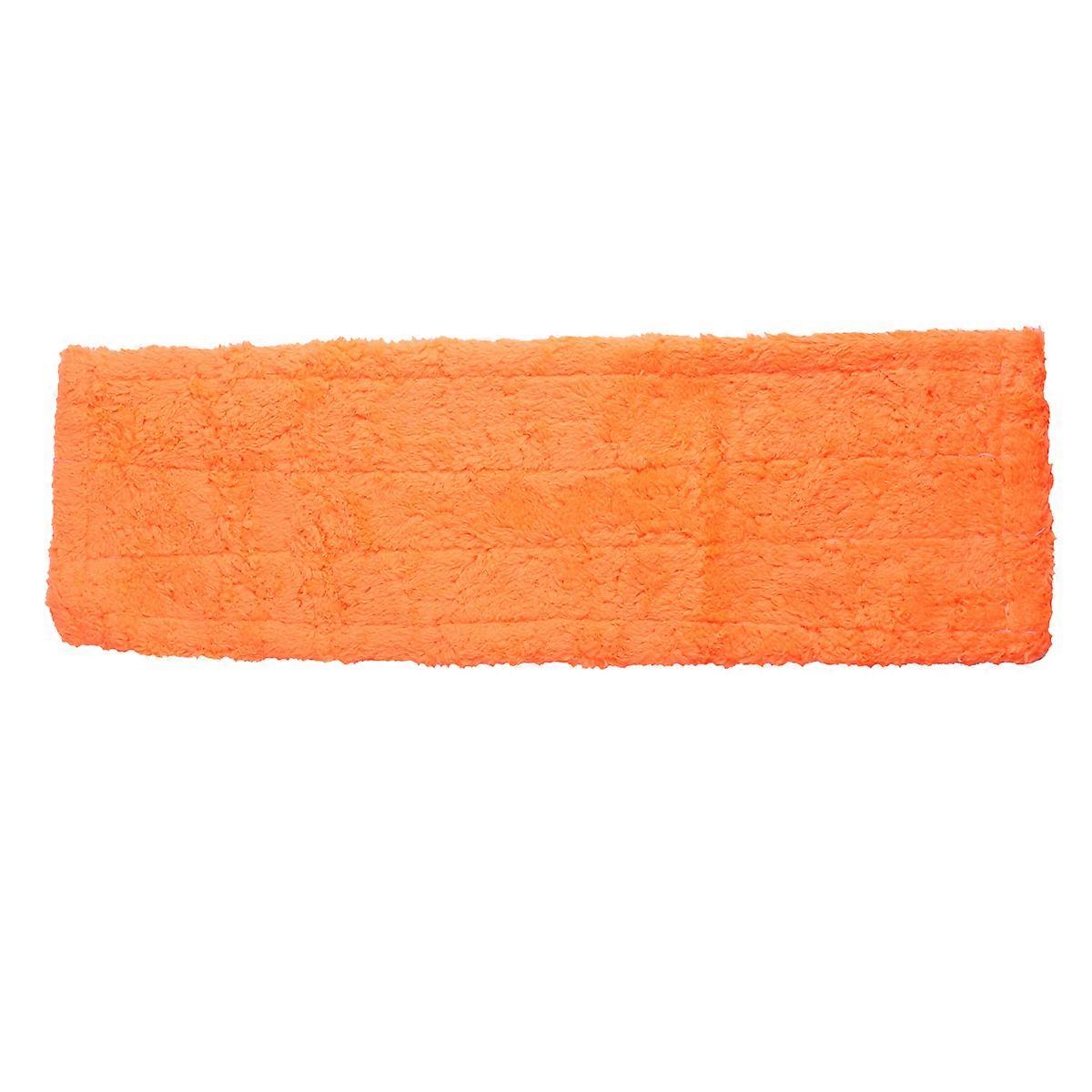 Microfiber Dust Mop Refill Mop Head Covers 2Pcs For Household Cleaning Orange Color Rectangular Thick Microfiber Design For Effective Dust Pickup