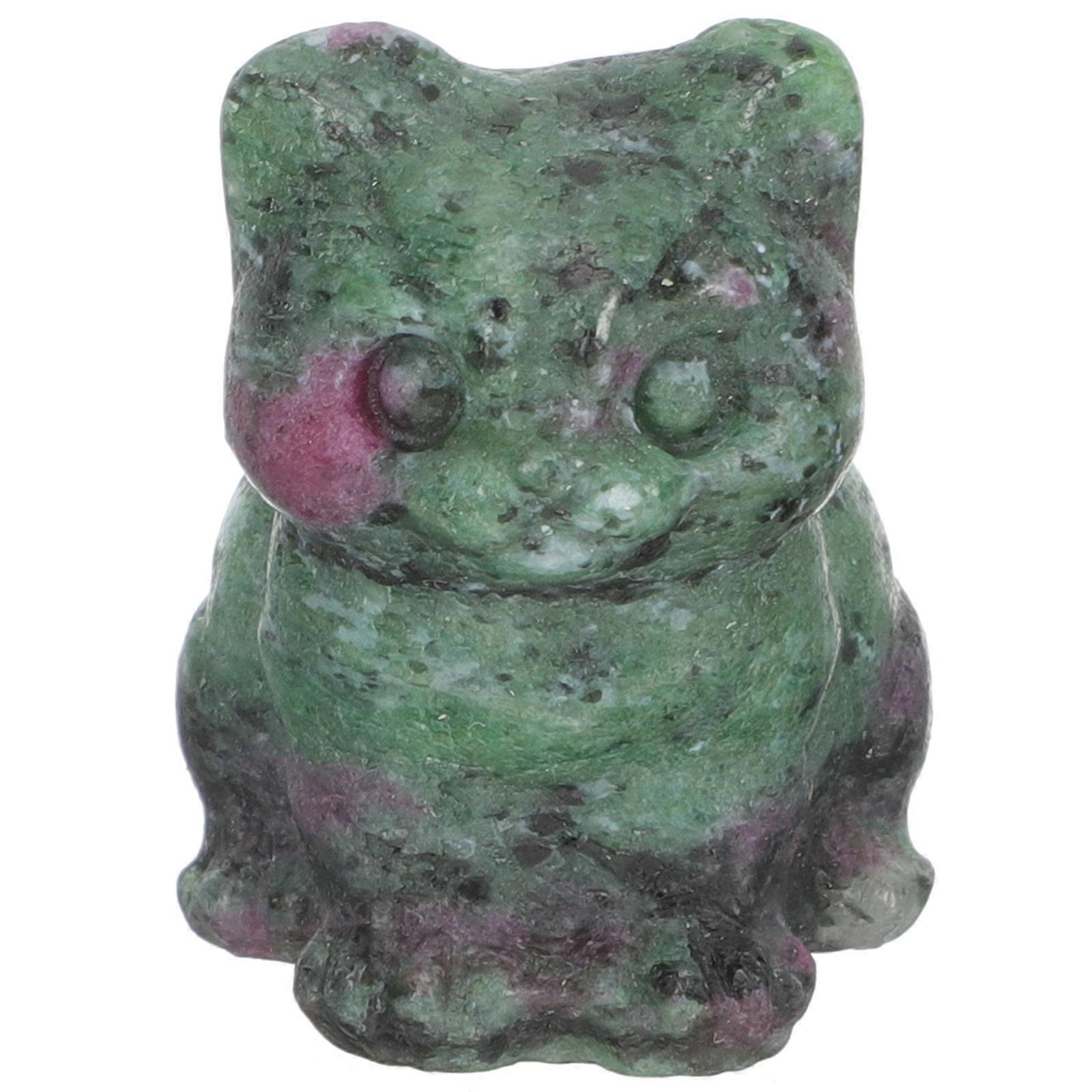 Cartoon Cat Figurine Crystal Craft for Decoration 4Pcs Set