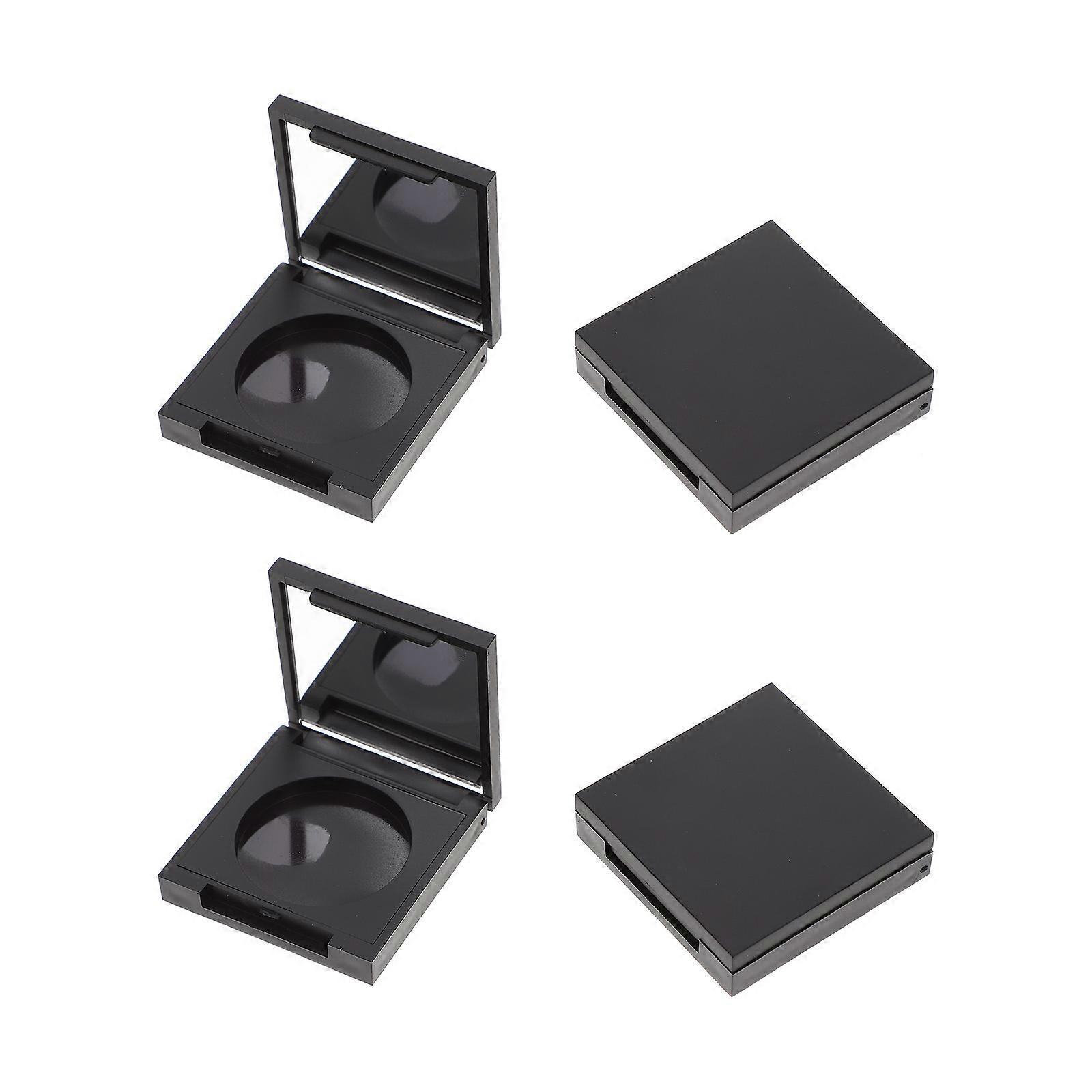 Eyeshadow Cases Makeup Powder Sample Containers for Cosmetics 8Pcs Black