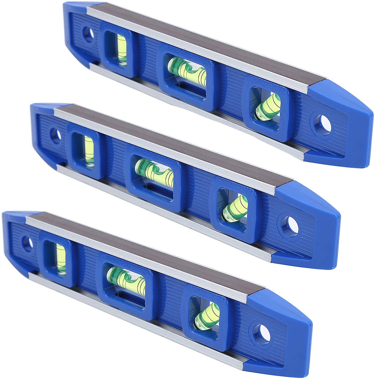 Magnetic Level, Small Lightweight Multifunctional 3 Bubble Level For Drywall Construction For Electr