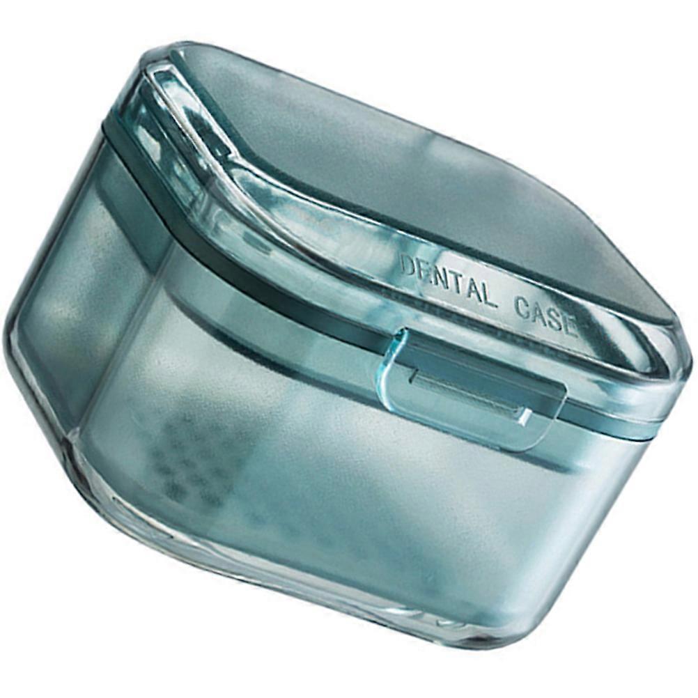 Portable 2Pcs Dental Braces Case Rectangular Storage Box Ideal For Outdoor Use Perfect For Denture Storage