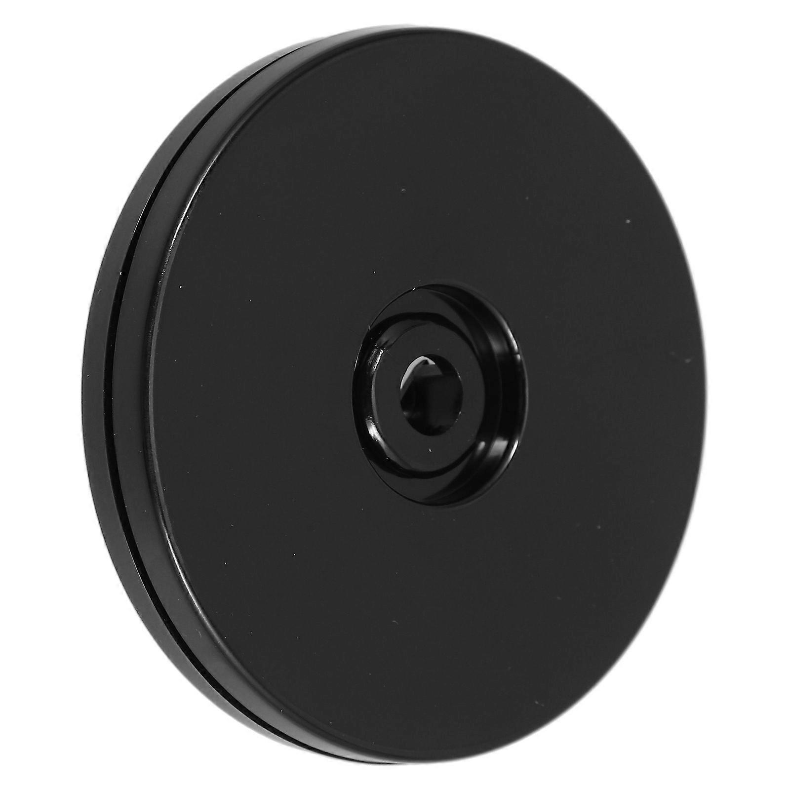 Lazy Susan Rotating Tray Black Acrylic Organizer For Family Dinners 75mm 360 Degree Rotation 1Pack