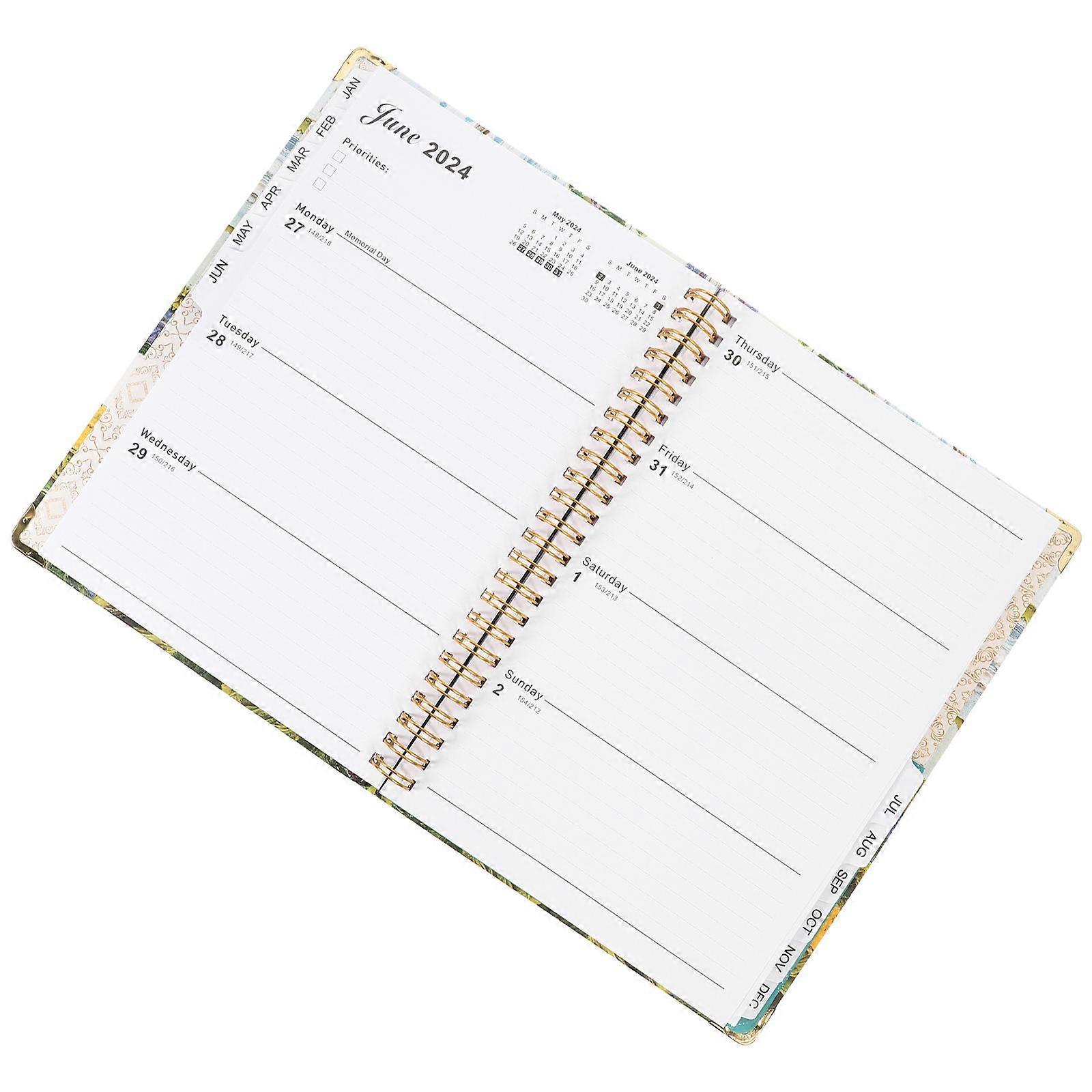 Convenient Daily Planner Organizer Household Planner Book For Professionals Rectangular Drawing 1Set
