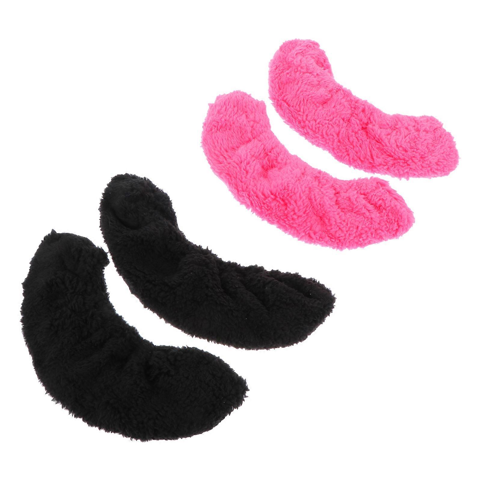 Water Absorbing Ice Skates Covers for Protective Use 2Pairs Black