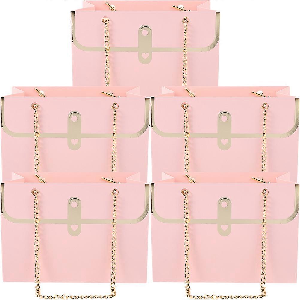 Unique Paper Bags 15 Pcs Rectangular Decorative Handbags For Gift Giving And Retail Use With Creative Style