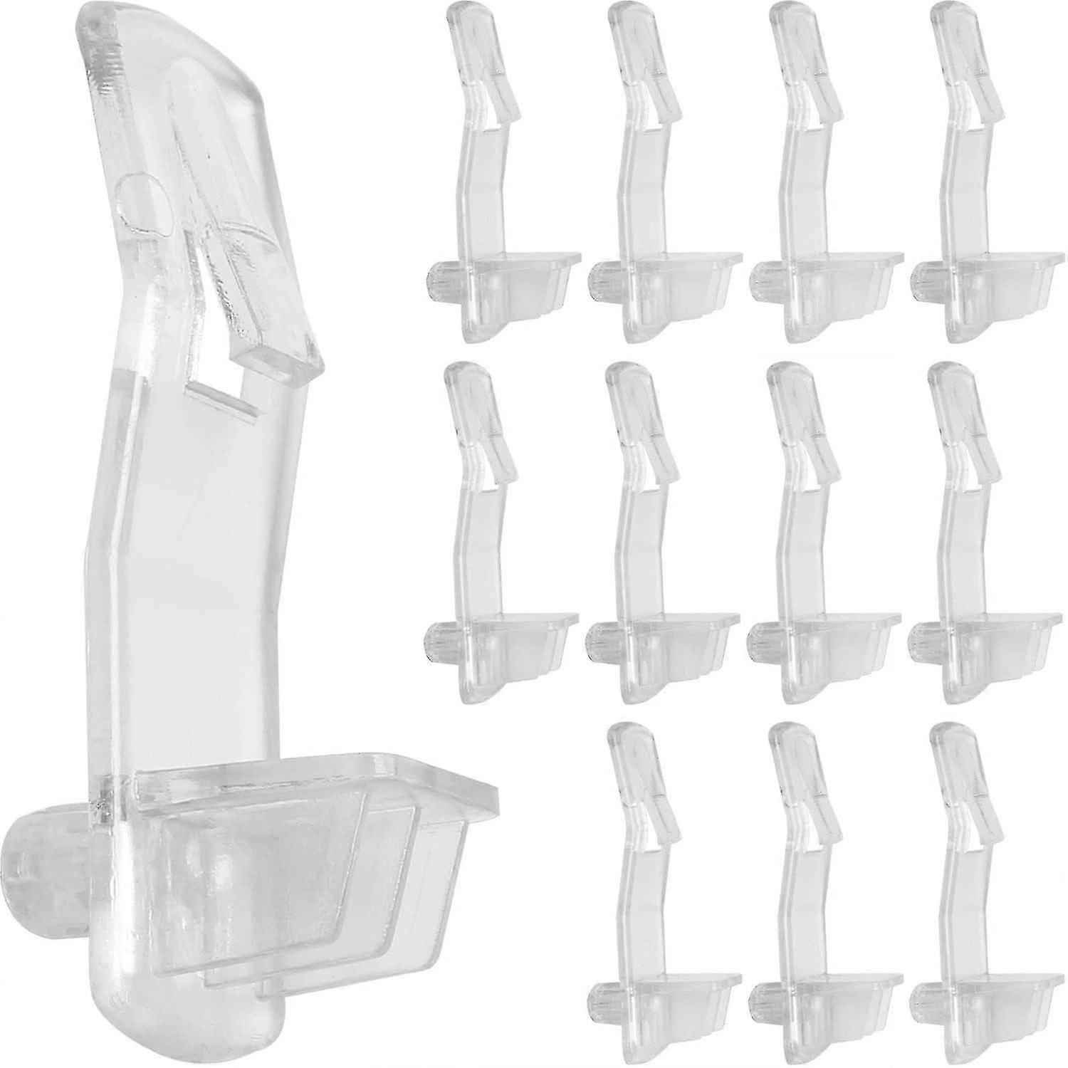 2025 Latest Model  Shelf Support Peg 20PCS Clear Plastic Locking Shelf Support Pin Clips, Cabinet