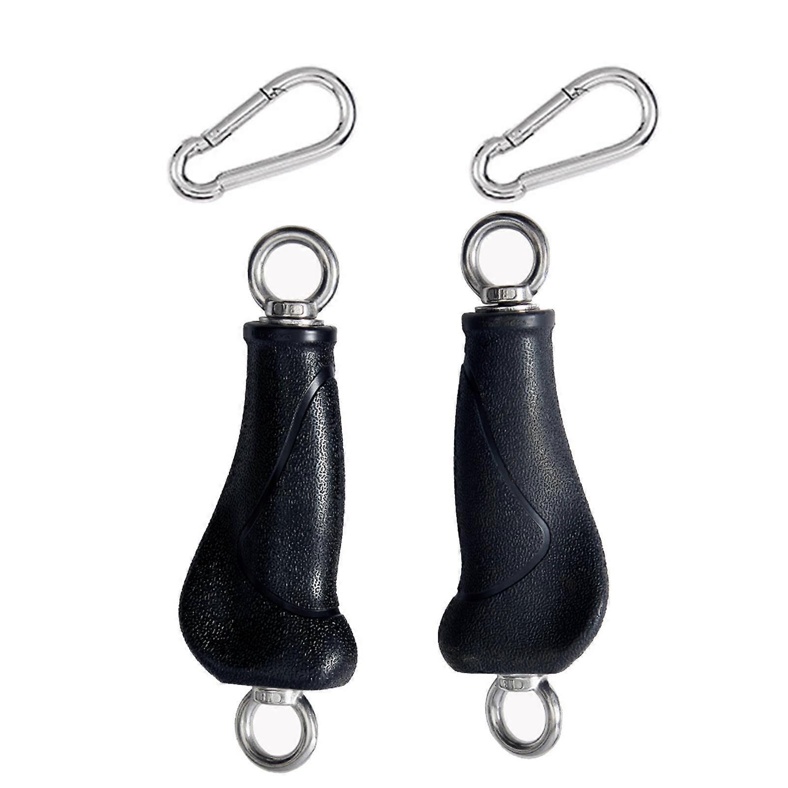 2x Exercise Handles Exerciser Training Climbing Hold Grips Gym Pull up Grips