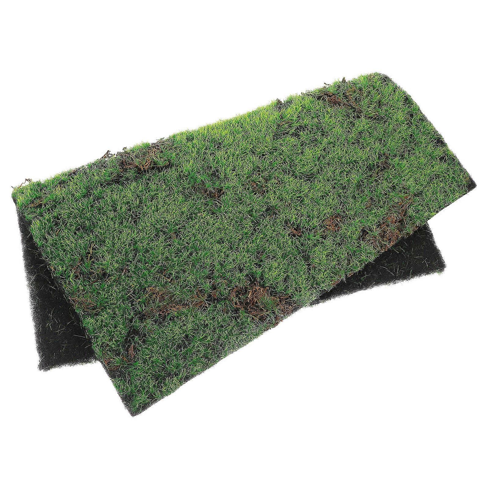 5Pcs Artificial Moss Turf Green for Home Decor Plastic Moss Rug