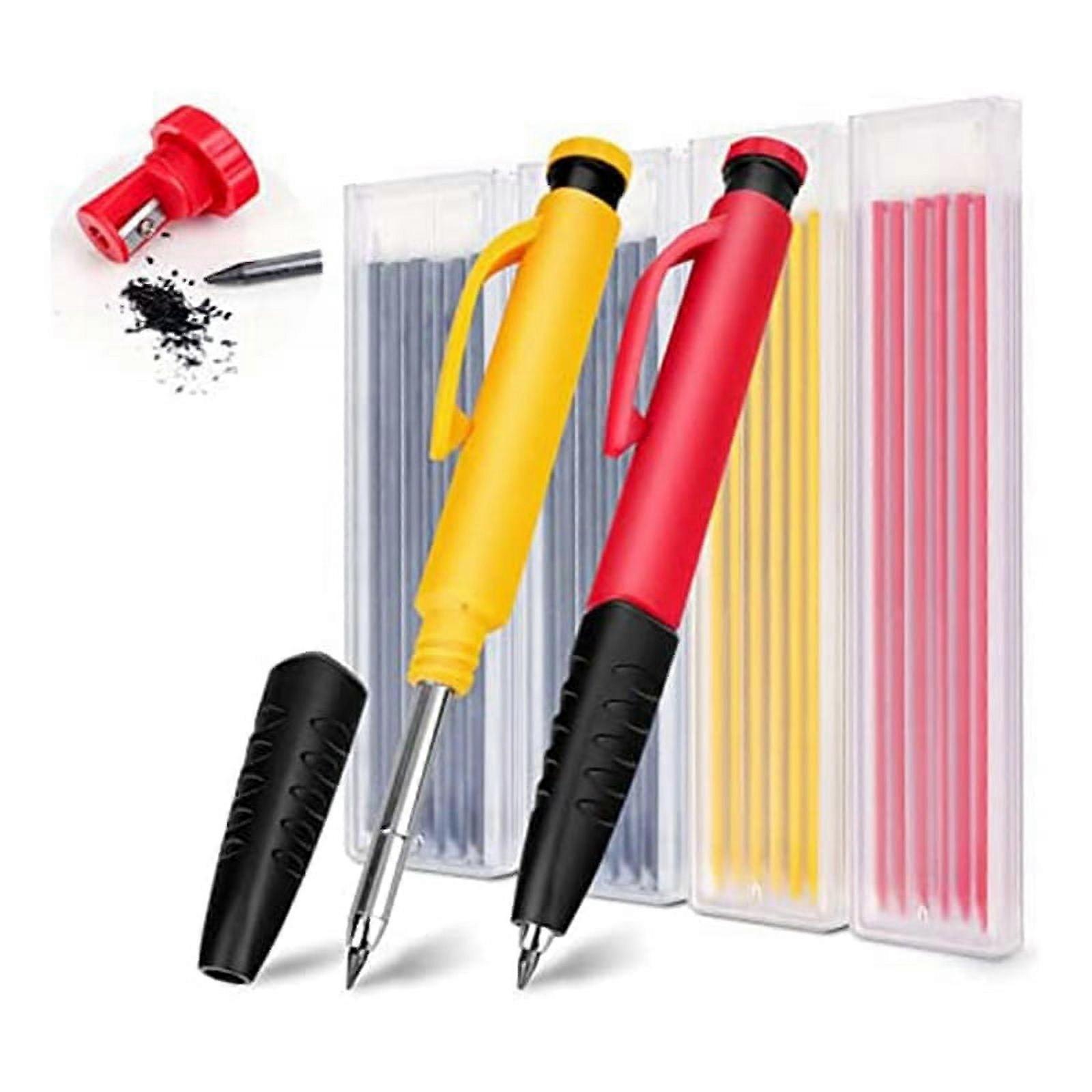 ckepdyeh Carpenter Pencils Mechanical for Construction-Solid Mechanical Pencils,for Construction//Woodworking Architect