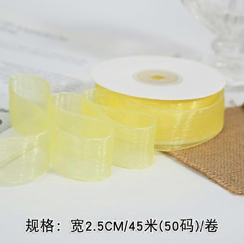 2.5cm Transparent Ribbon Chiffon Satin Ribbon Organza Tape