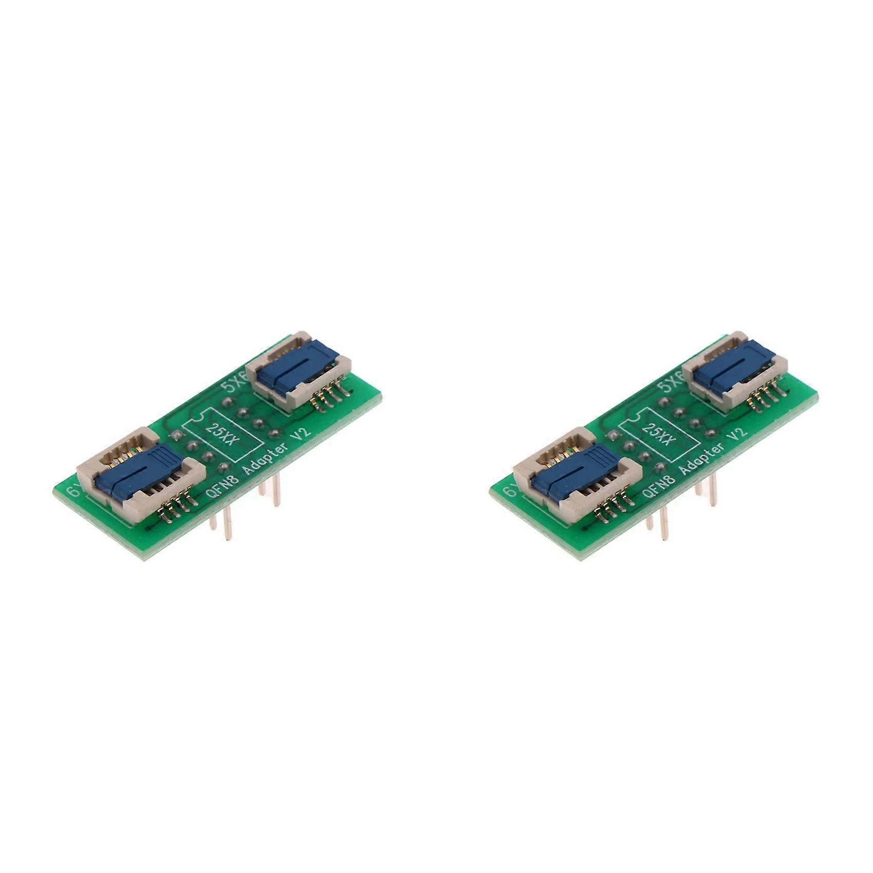 2X QFN8/WSON8 Universal Two-in-One Socket / Adapter for Both 6x5MM and 8x6MM Chips SMT BIOS Flash Socket