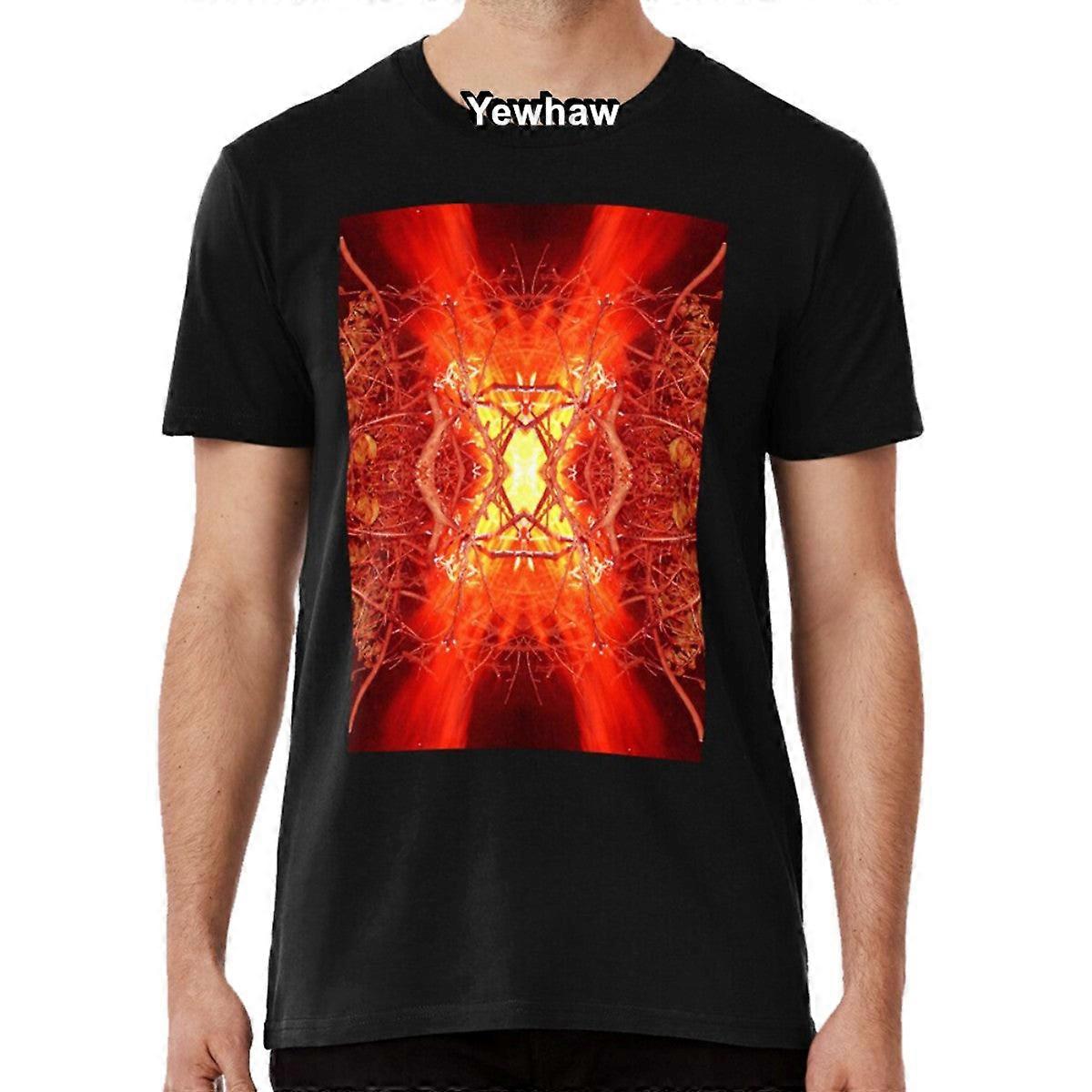 Abstract Fire T-shirt Patterns Floral Aesthetic Geometric
