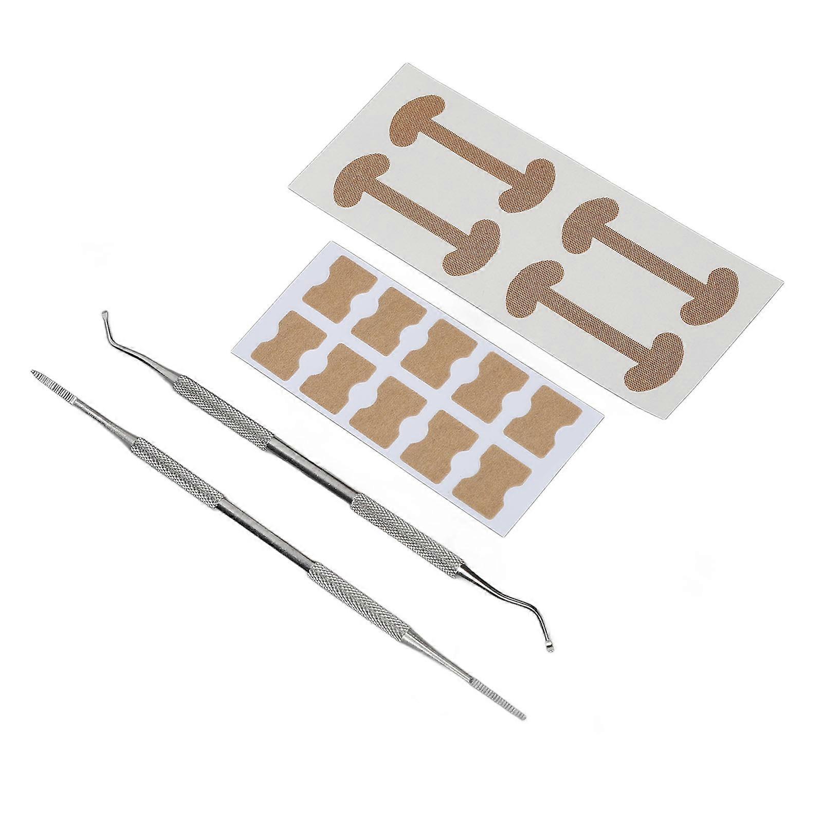 120pcs Ingrown Toenail Corrector Strips Double Sided Rubber Strip Toenail Corrector Patch 