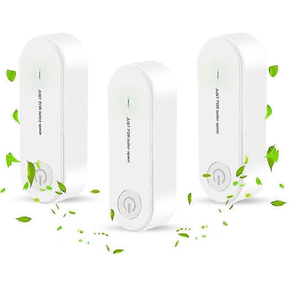 Plug-in air purifier for pet, mini portable 3Pcs ion generator