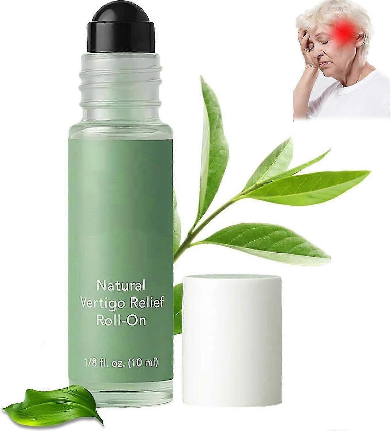 suitable for Anti-Dizzy Roll-On, Vertigo Ease Roller 10ml, Natural & Fast-Acting Essential Oil for V