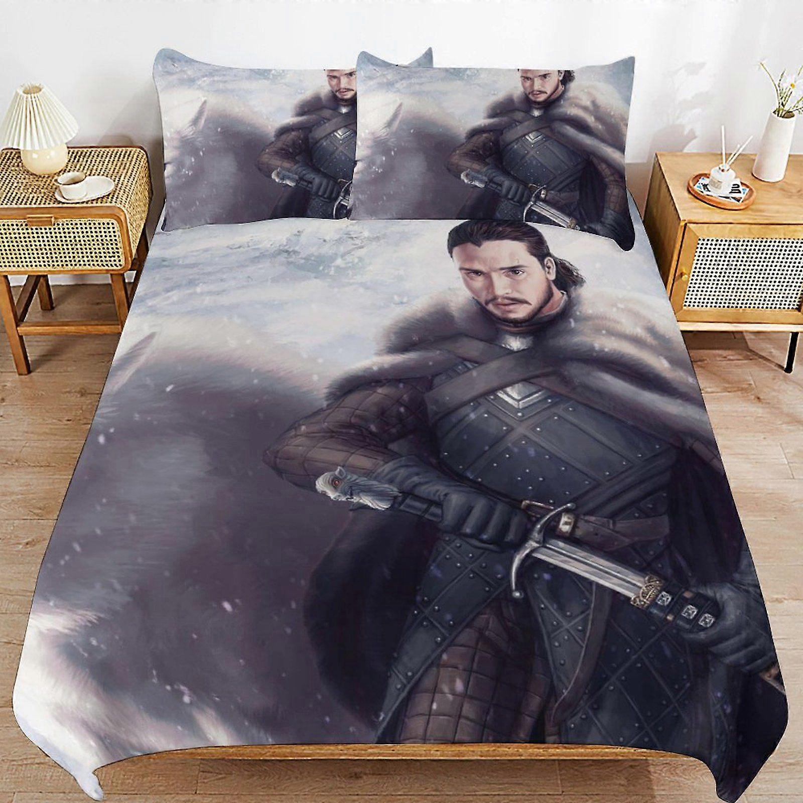 u206 Game of Thrones Breathable Soft Surface Comfortable Texture Hotel Style Duvet Cover Sets with Zipper Closure n206