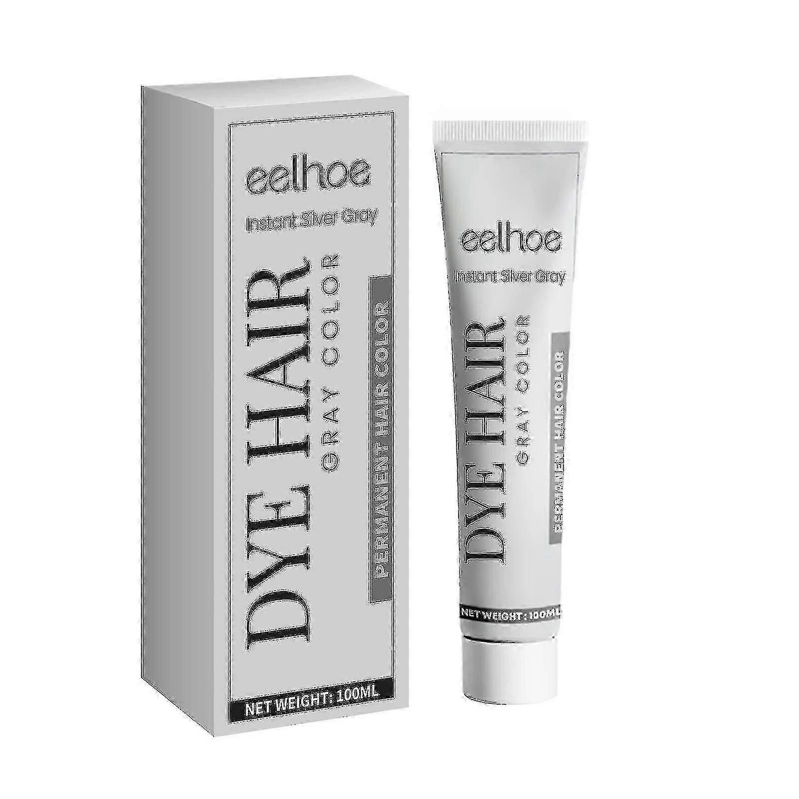 Ny model grå hårfarvecreme - Eelhoe 100ml -9351293199379