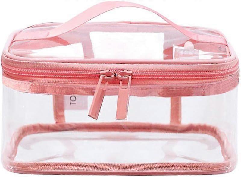 Transparent and waterproof portable toiletry bag