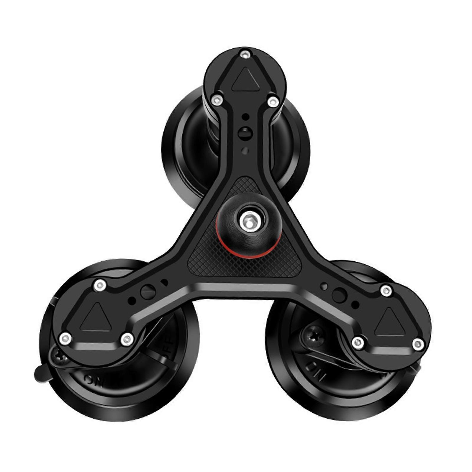 Triple Suction Cup Mount Holder Universal Quick Releases Adjustable Action Camera Holder For Windshield Mounting Multicolor