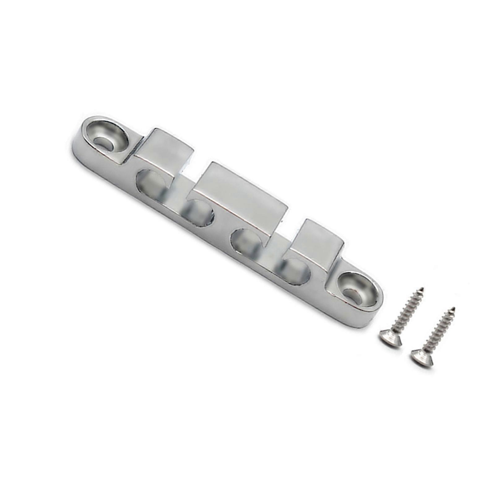 Metal Bass String Retainer Quick Installation for 2/3/4 Strings Lightweight Design Enhances Tone Sustain and Playability Multicolor