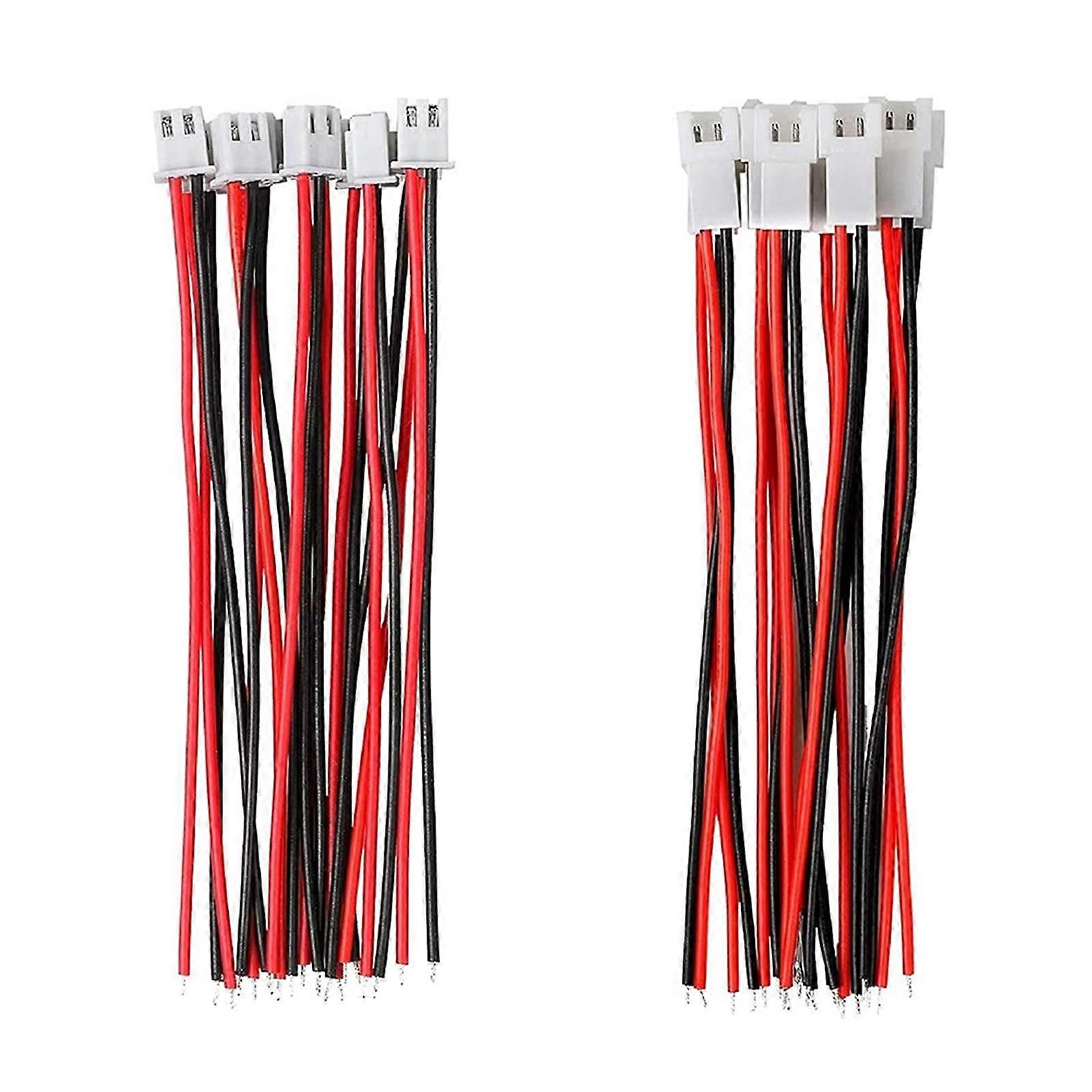 1.25mm JST 2Pin Electrical Connector 3A Rating Corrosion Resistant For Automotive Electronics Equipment DIY Projects Multicolor