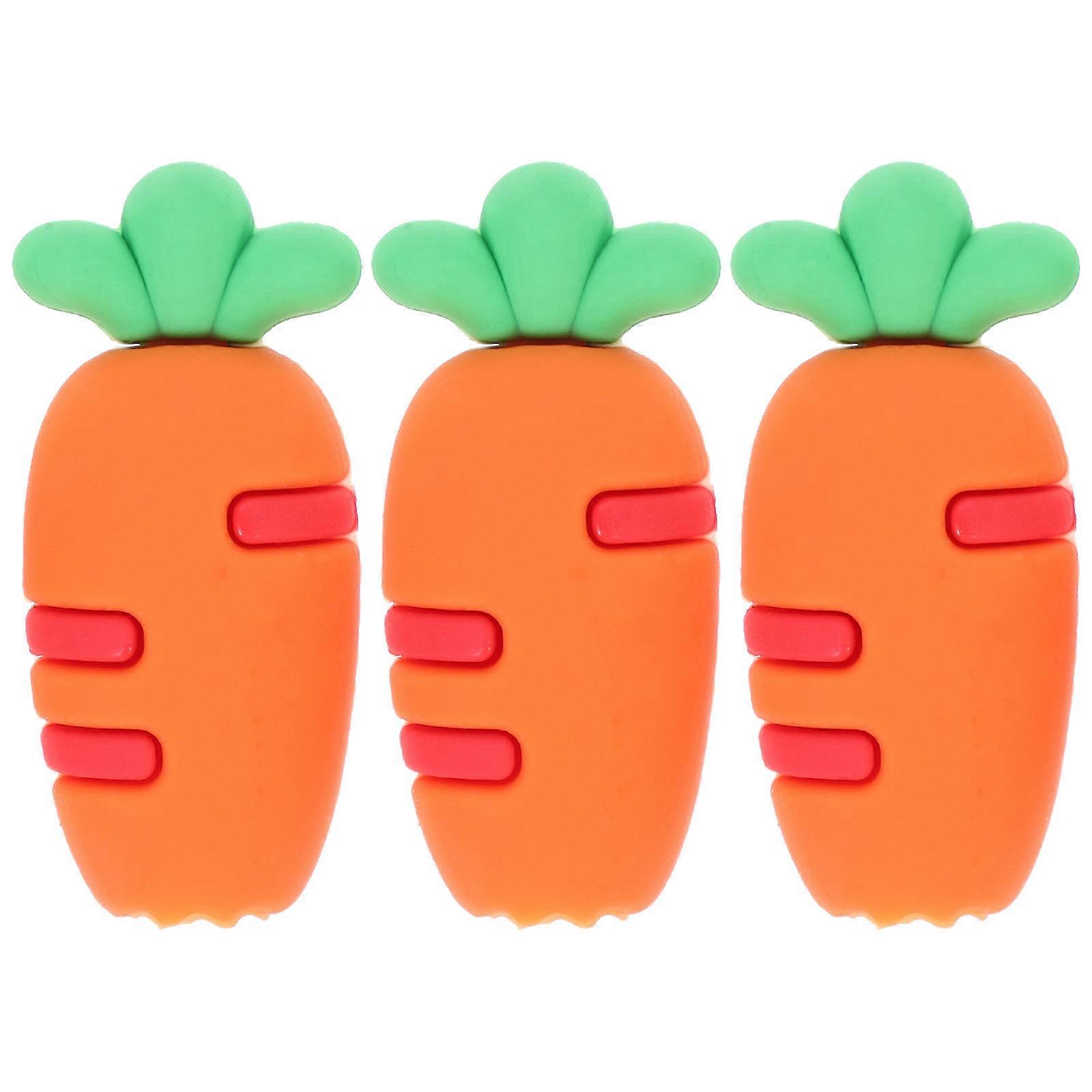Carrot for Home Silicone Pencil Cap Set 3Pcs