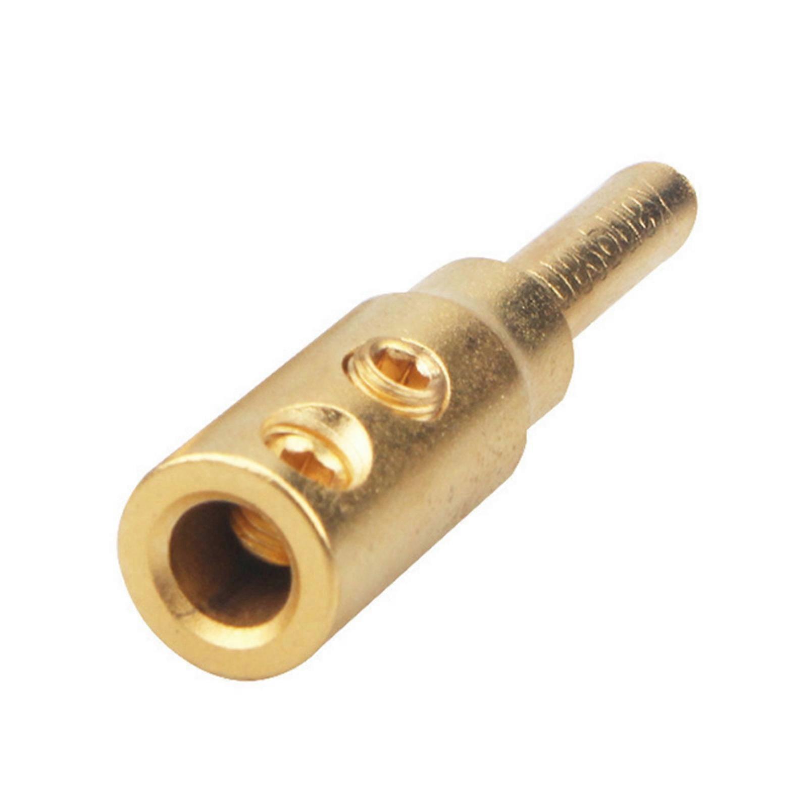 HIFI Auditory Banana Plug Connector for Amplifiers and Speakers with Gold Plated Finish Adapter Multicolor