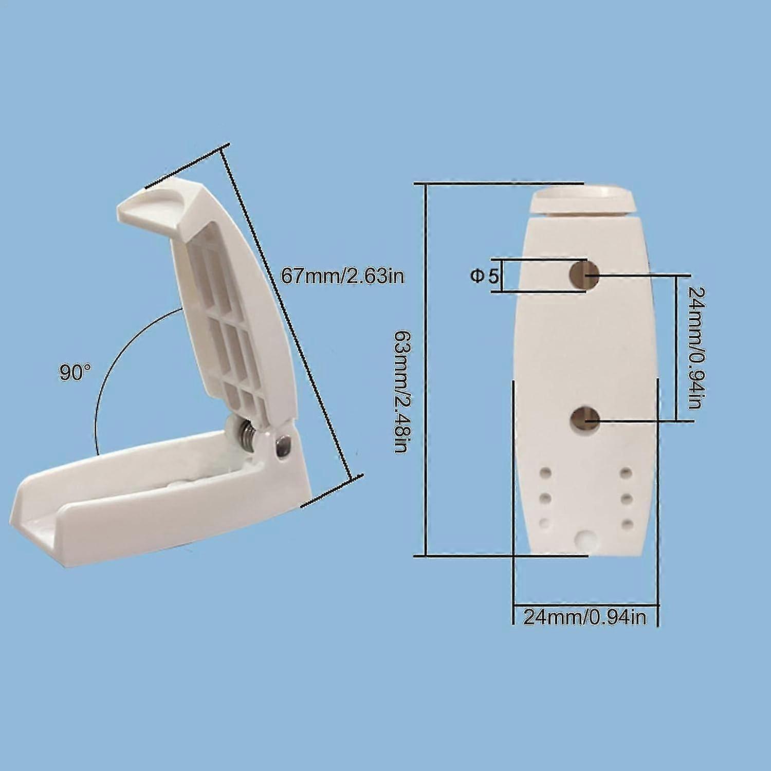 Campervan Door Latch Bracket | Storage Hook For Camper Trailer, Durable Material And Simple Installation, Camper, Trailer, White